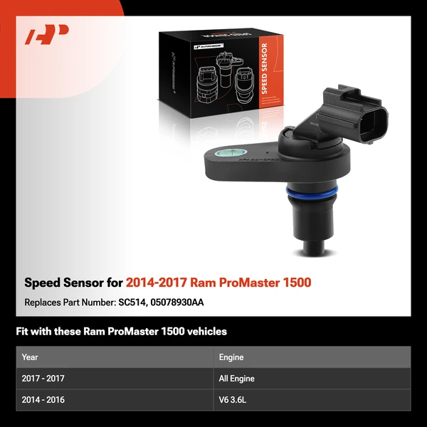 Speed Sensor for 2014-2017 Ram ProMaster 1500