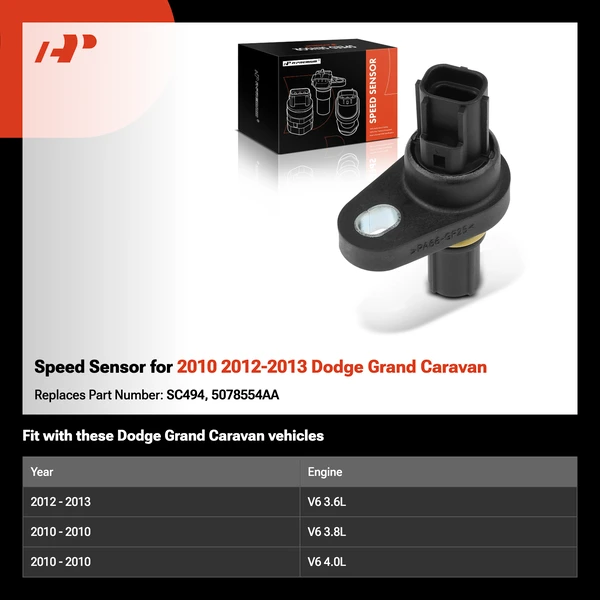 Speed Sensor for 2010 2012-2013 Dodge Grand Caravan