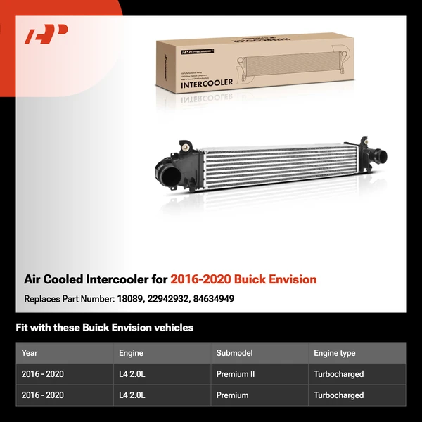 Air Cooled Intercooler for 2016-2020 Buick Envision