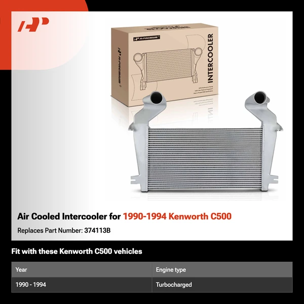 Air Cooled Intercooler for 1990-1994 Kenworth C500