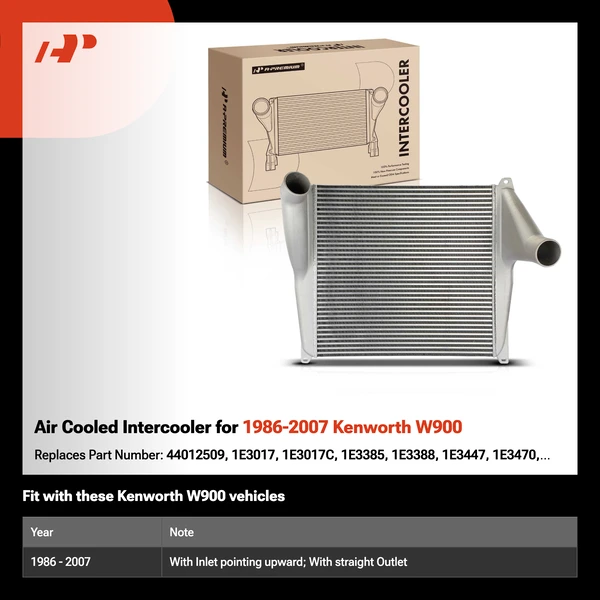 Air Cooled Intercooler for 1986-2007 Kenworth W900