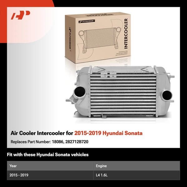 Air Cooler Intercooler for 2015-2019 Hyundai Sonata