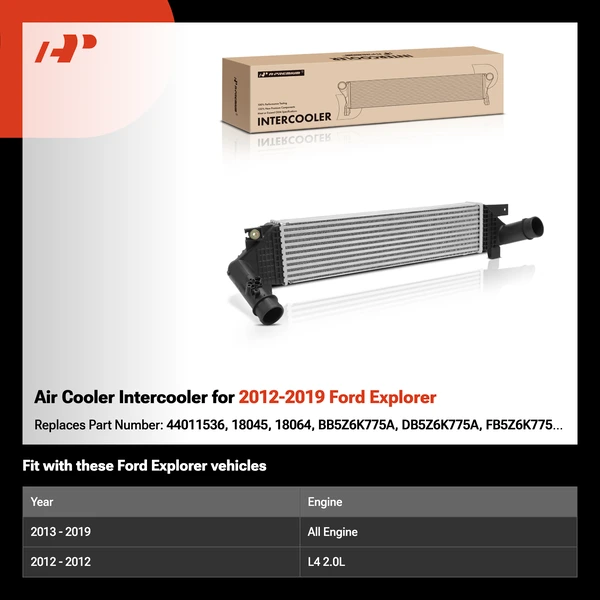 Air Cooler Intercooler for 2012-2019 Ford Explorer