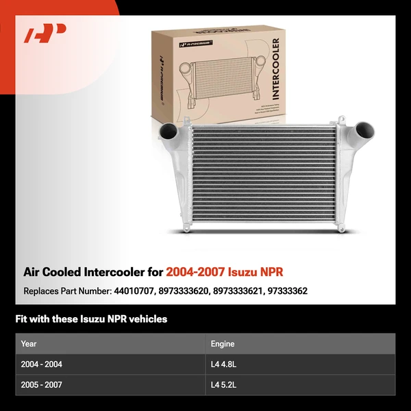 Air Cooled Intercooler for 2004-2007 Isuzu NPR