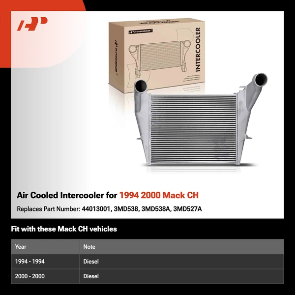 Air Cooled Intercooler for 1994 2000 Mack CH
