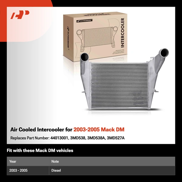 Air Cooled Intercooler for 2003-2005 Mack DM