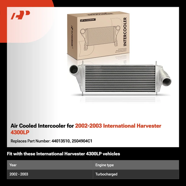Air Cooled Intercooler for 2002-2003 International Harvester 4300LP