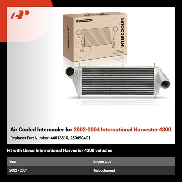Air Cooled Intercooler for 2002-2004 International Harvester 4300
