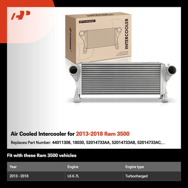Air Cooled Intercooler for 2013-2018 Ram 3500