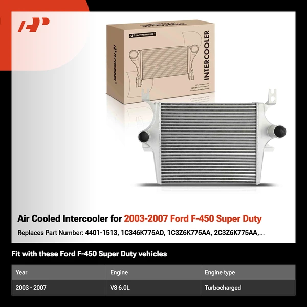 Air Cooled Intercooler for 2003-2007 Ford F-450 Super Duty
