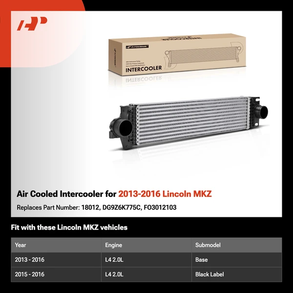 Air Cooled Intercooler for 2013-2016 Lincoln MKZ