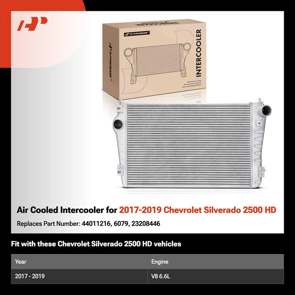 Air Cooled Intercooler for 2017-2019 Chevrolet Silverado 2500 HD