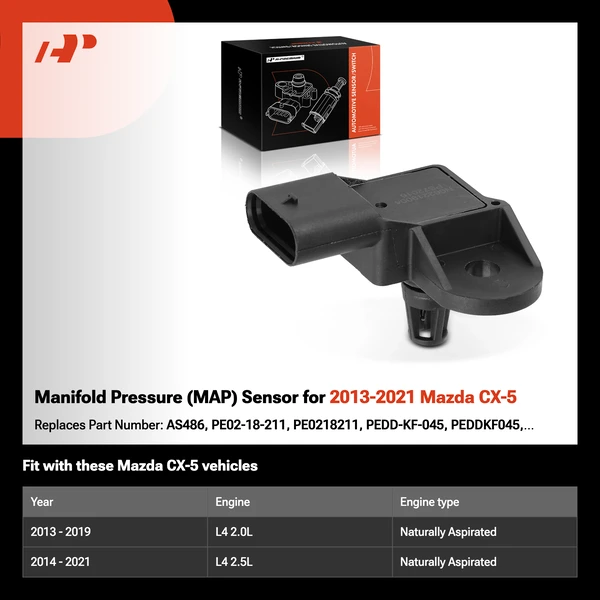 Manifold Pressure (MAP) Sensor for 2013-2021 Mazda CX-5