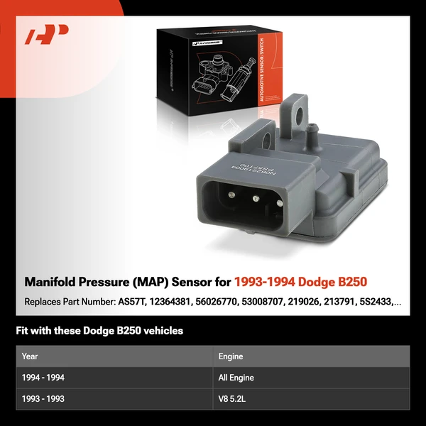 Manifold Pressure (MAP) Sensor for 1993-1994 Dodge B250