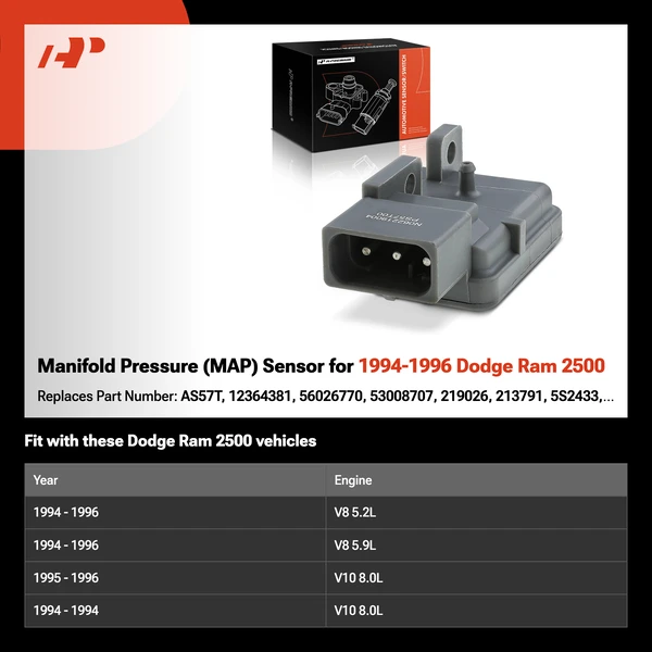 Manifold Pressure (MAP) Sensor for 1994-1996 Dodge Ram 2500