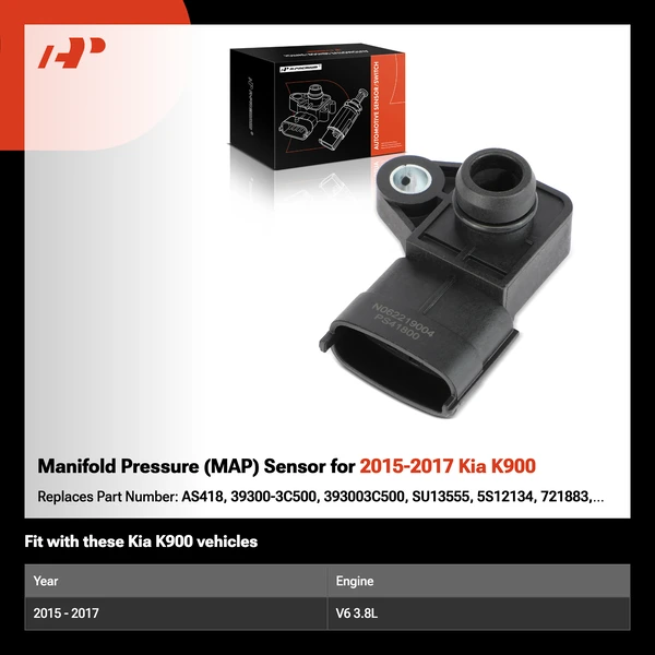 Manifold Pressure (MAP) Sensor for 2015-2017 Kia K900