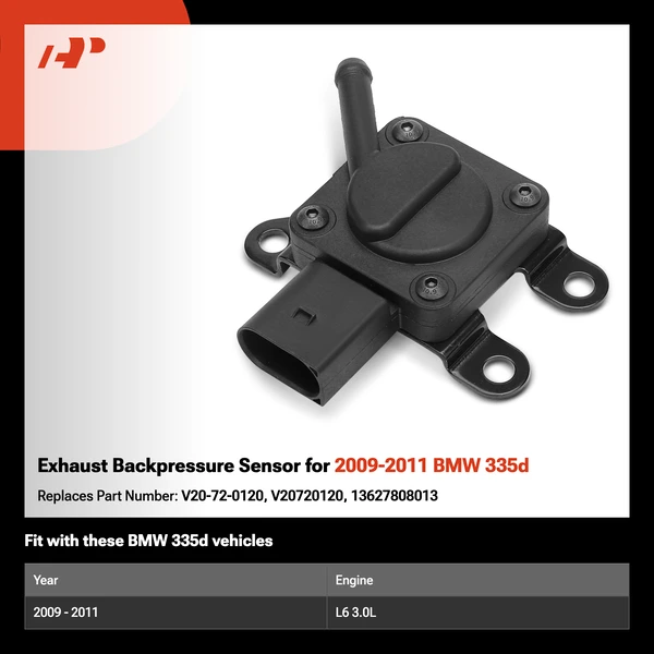 Exhaust Backpressure Sensor for 2009-2011 BMW 335d