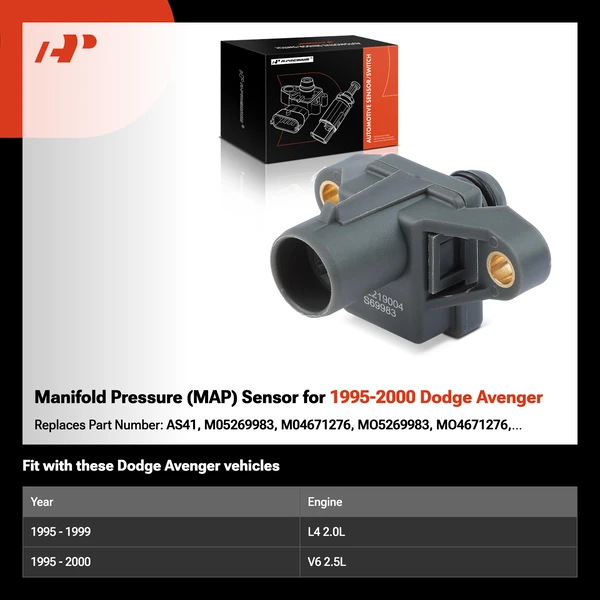 Manifold Pressure (MAP) Sensor for 1995-2000 Dodge Avenger