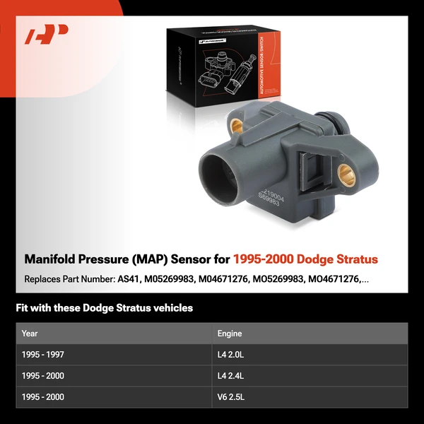 Manifold Pressure (MAP) Sensor for 1995-2000 Dodge Stratus