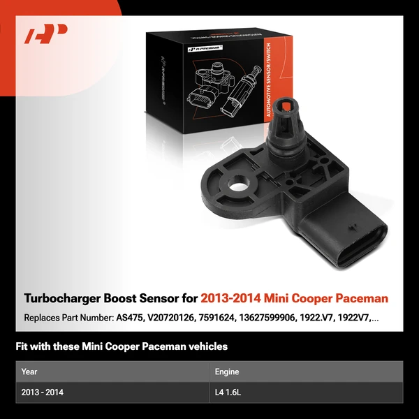 Turbocharger Boost Sensor for 2013-2014 Mini Cooper Paceman