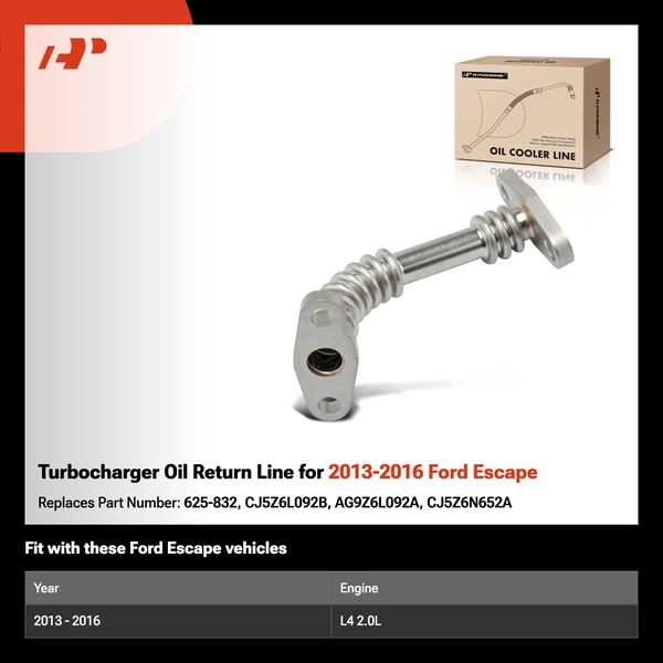 Turbocharger Oil Return Line for 2013-2016 Ford Escape