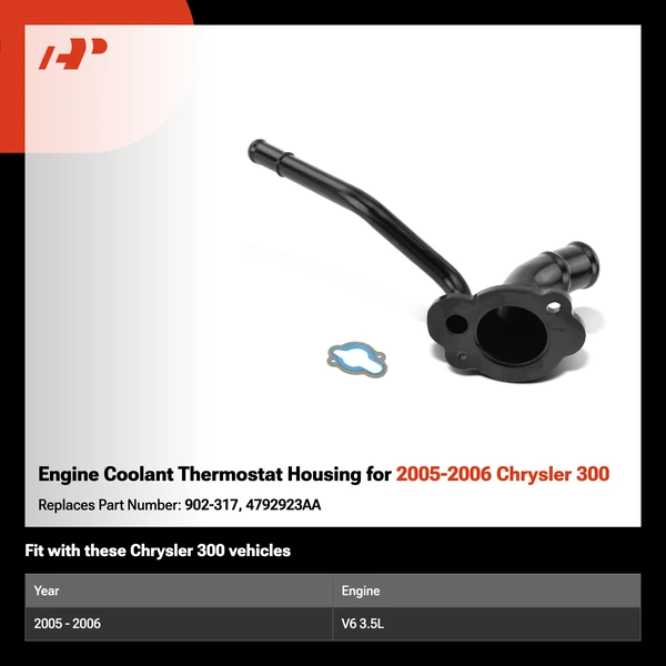 Engine Coolant Thermostat Housing for 2005-2006 Chrysler 300