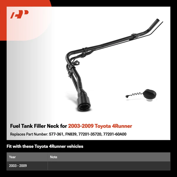 Fuel Tank Filler Neck for 2003-2009 Toyota 4Runner