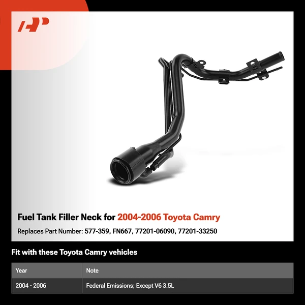 Fuel Tank Filler Neck for 2004-2006 Toyota Camry