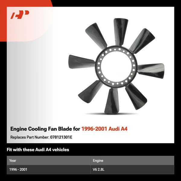 Engine Cooling Fan Blade for 1996-2001 Audi A4
