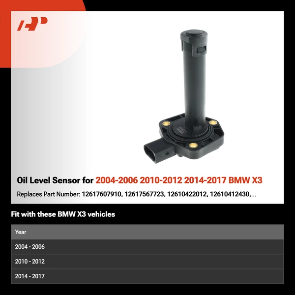 Oil Level Sensor for 2004-2006 2010-2012 2014-2017 BMW X3