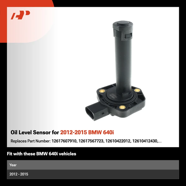 Oil Level Sensor for 2012-2015 BMW 640i