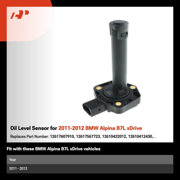 Oil Level Sensor for 2011-2012 BMW Alpina B7L xDrive