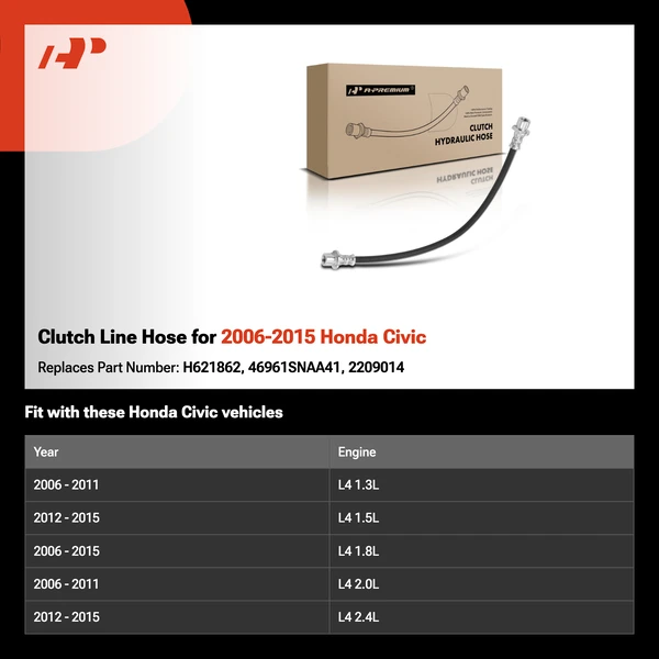 Clutch Line Hose for 2006-2015 Honda Civic