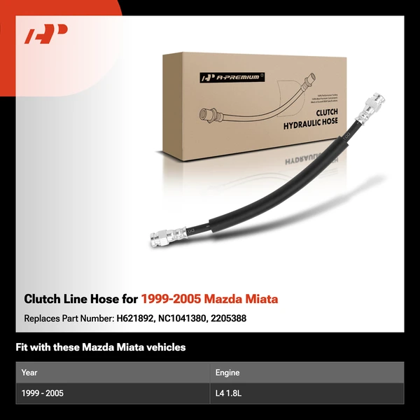 Clutch Line Hose for 1999-2005 Mazda Miata