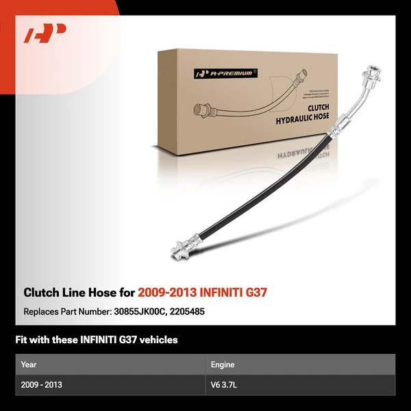 Clutch Line Hose for 2009-2013 INFINITI G37