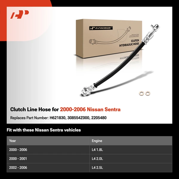 Clutch Line Hose for 2000-2006 Nissan Sentra
