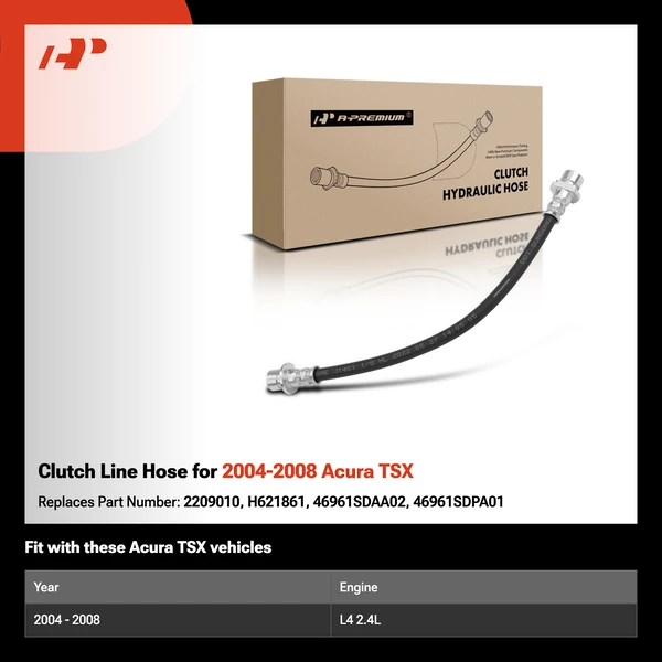 Clutch Line Hose for 2004-2008 Acura TSX