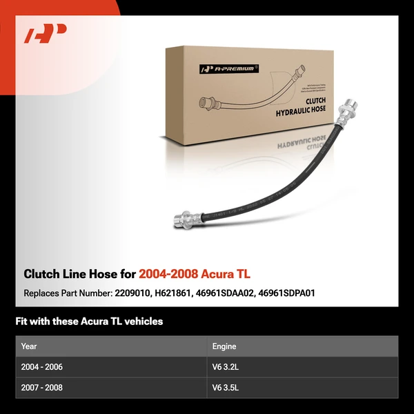 Clutch Line Hose for 2004-2008 Acura TL
