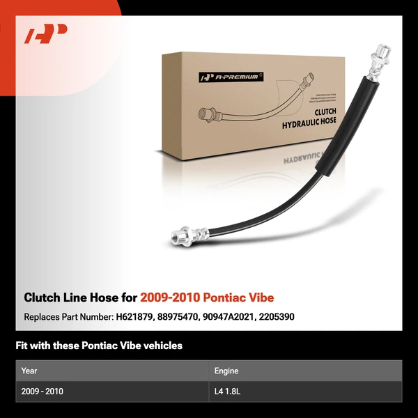 Clutch Line Hose for 2009-2010 Pontiac Vibe