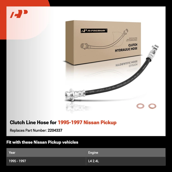 Clutch Line Hose for 1995-1997 Nissan Pickup