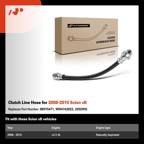 Clutch Line Hose for 2008-2015 Scion xB