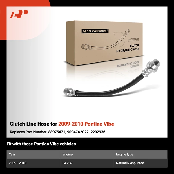 Clutch Line Hose for 2009-2010 Pontiac Vibe