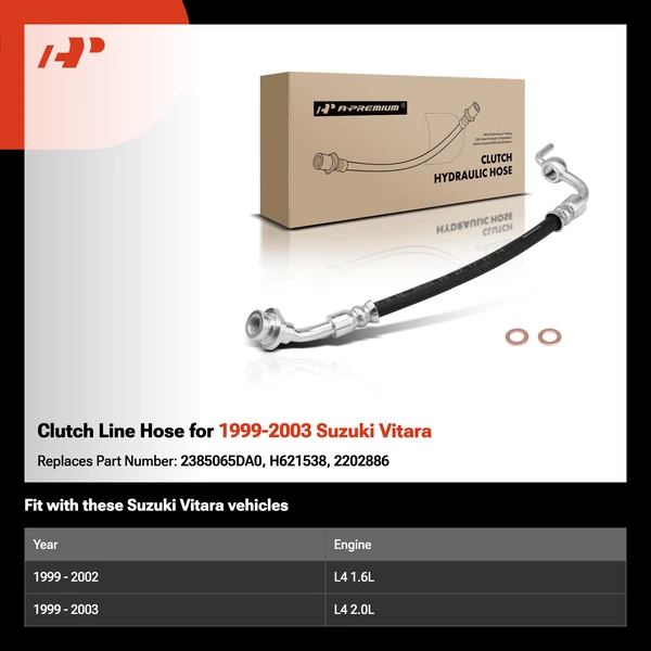 Clutch Line Hose for 1999-2003 Suzuki Vitara