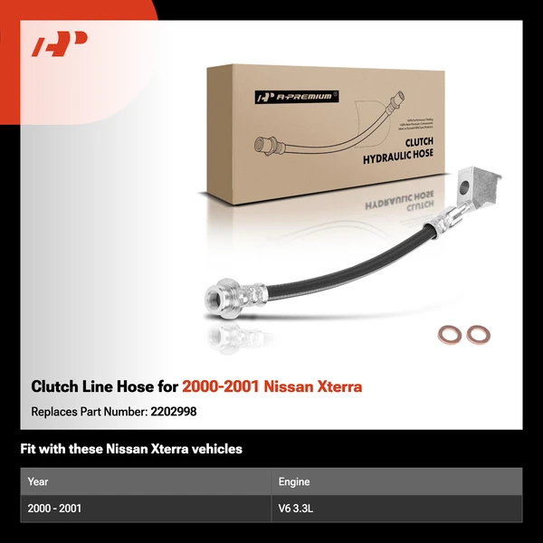 Clutch Line Hose for 2000-2001 Nissan Xterra