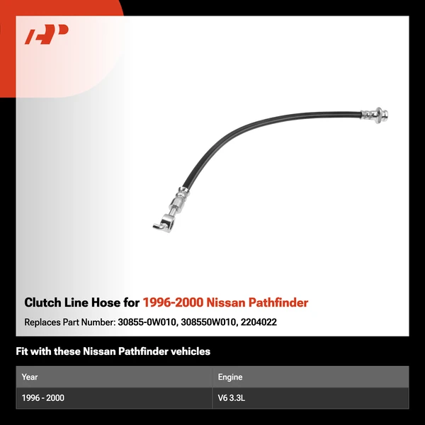 Clutch Line Hose for 1996-2000 Nissan Pathfinder