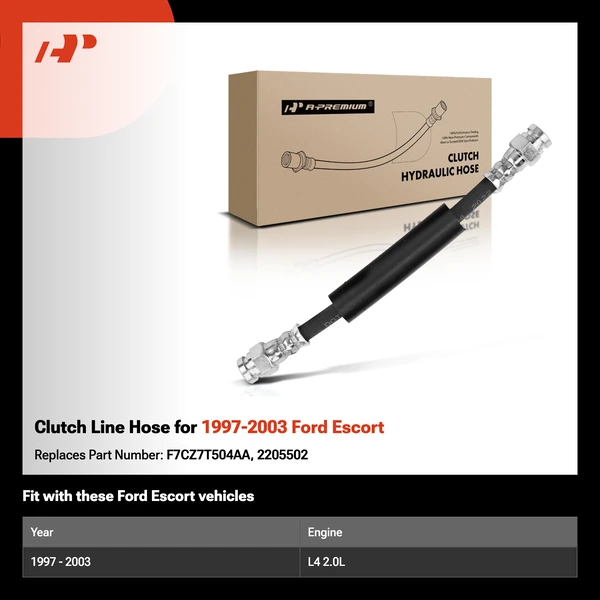 Clutch Line Hose for 1997-2003 Ford Escort