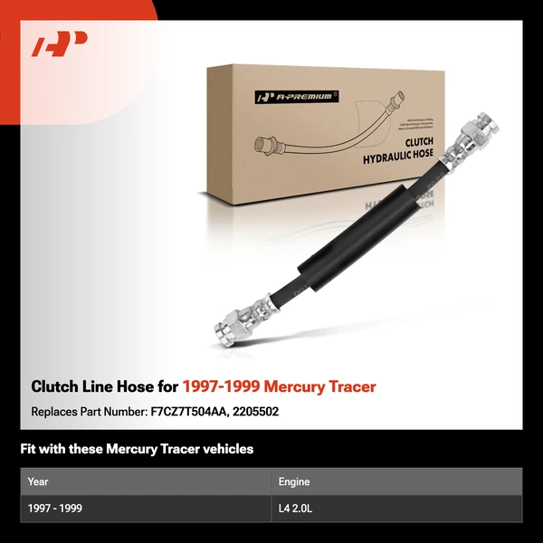 Clutch Line Hose for 1997-1999 Mercury Tracer
