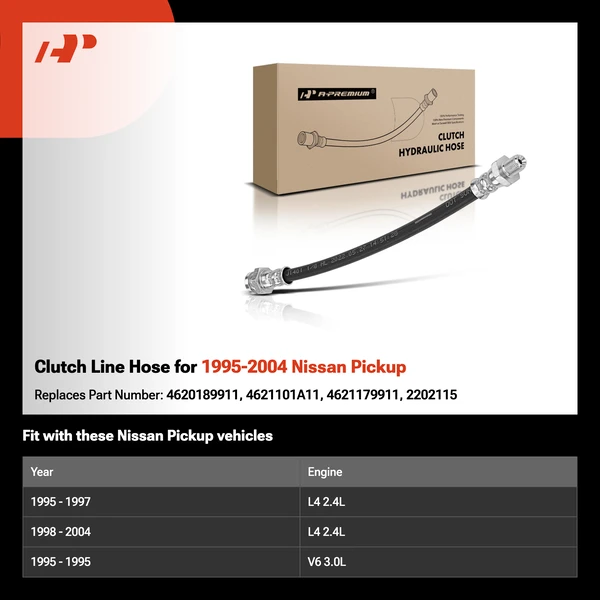 Clutch Line Hose for 1995-2004 Nissan Pickup