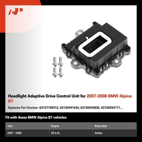 Headlight Adaptive Drive Control Unit for 2007-2008 BMW Alpina B7