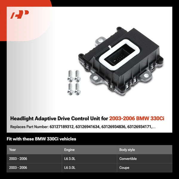 Headlight Adaptive Drive Control Unit for 2003-2006 BMW 330Ci